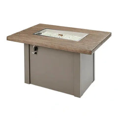 Outdoor Greatroom Company Stone Gray Havenwood Rectangular Gas Fire Pit Table with Gray Base - Pristine Home & Wellness