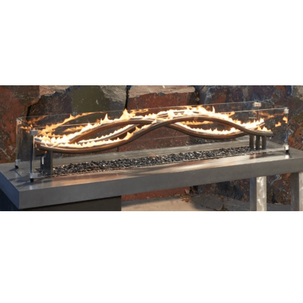 Outdoor Greatroom Company 56-inch Linear Black Wave Gas Burner for Liquid Propane - Pristine Home & Wellness