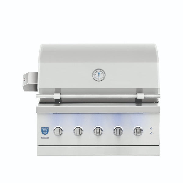 American Made Grills Encore 36" Grill - Liquid Propane - Hybrid - Includes: Drop-In Sear Burner, Rotisserie, Griddle Plate, Starter Kit, Care Kit