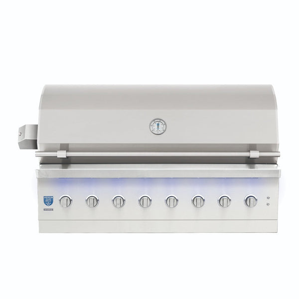 American Made Grills Encore 54" Grill - Natural Gas - Hybrid - Includes: Drop-In Sear Burner, Rotisserie, Griddle Plate, Starter Kit, Care Kit
