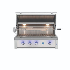 American Made Grills Estate 42" Grill - Natural Gas - Includes: Red Brass Burners, Rotisserie, Added IRB Burner, Griddle Plate, Smoke Tray, Care Kit