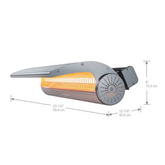 Dimplex DSH Outdoor/Indoor Electric Infrared Heater, 240V, 2000W