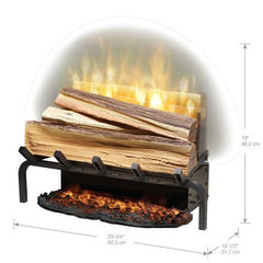 Dimplex Revillusion® 20" Plug-In Fresh Cut Log Set w/ Ash Mat